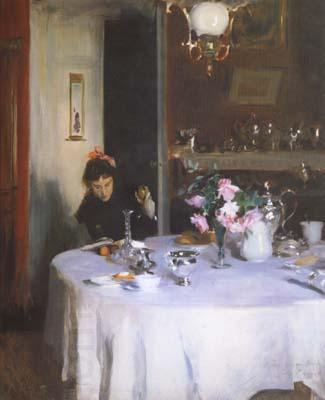 John Singer Sargent The Breakfast Table (mk18) China oil painting art